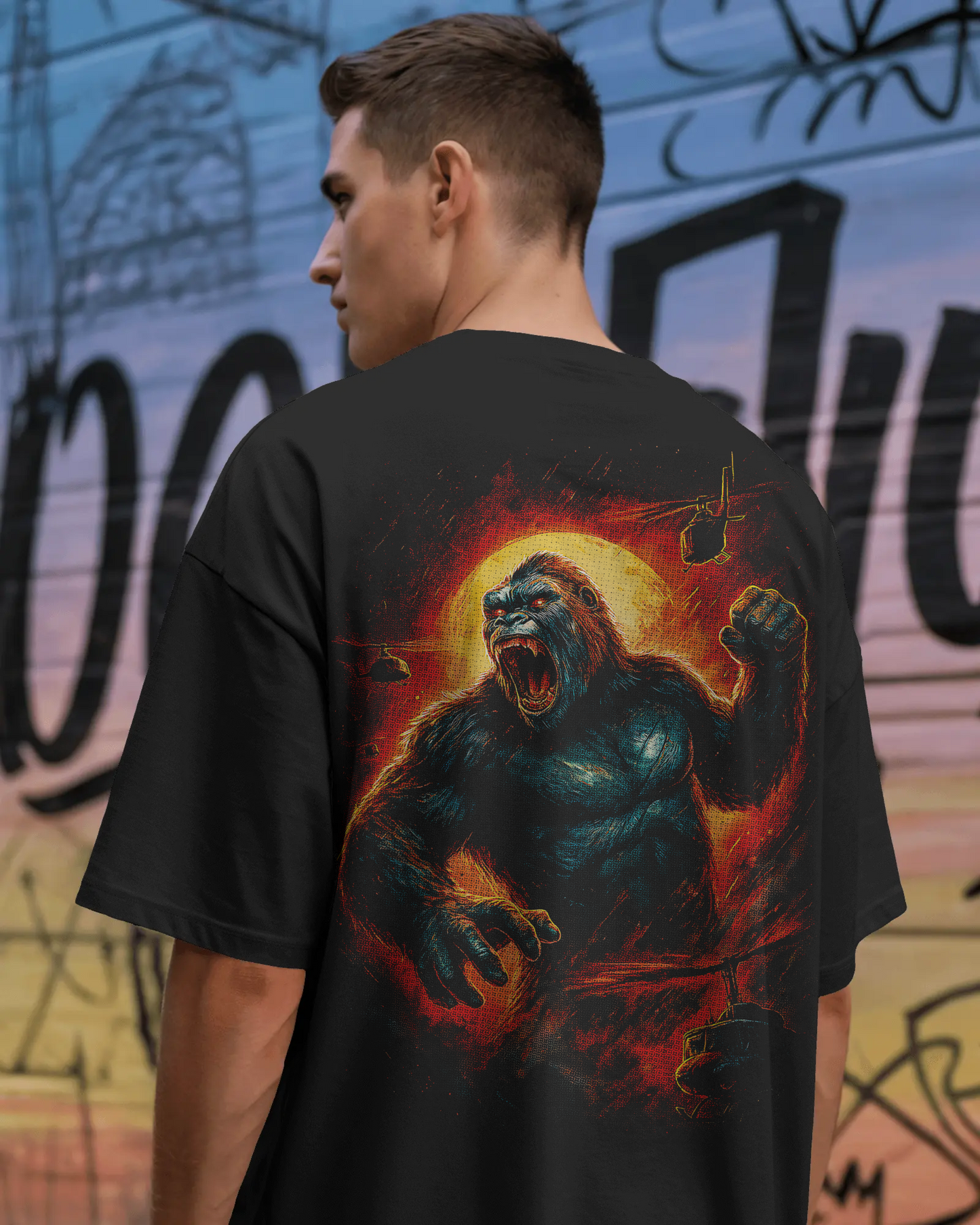 Remera king kong Oversize