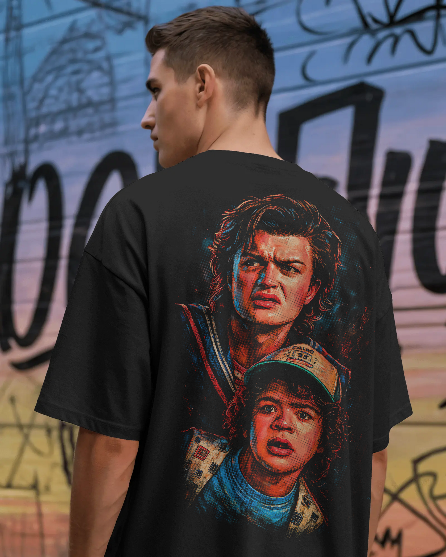 remera stranger things steve harrington y dustin henderson