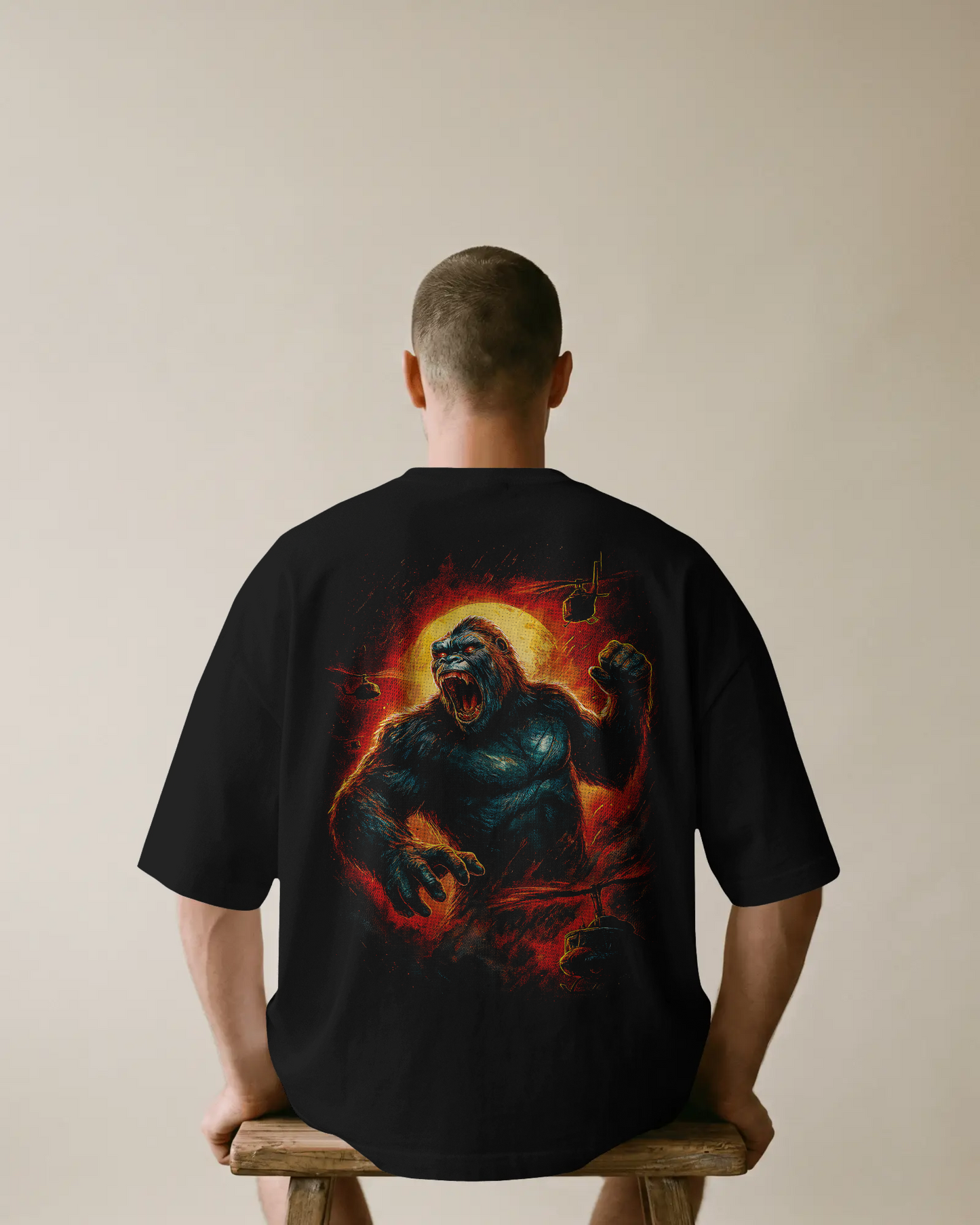 Remera king kong Oversize